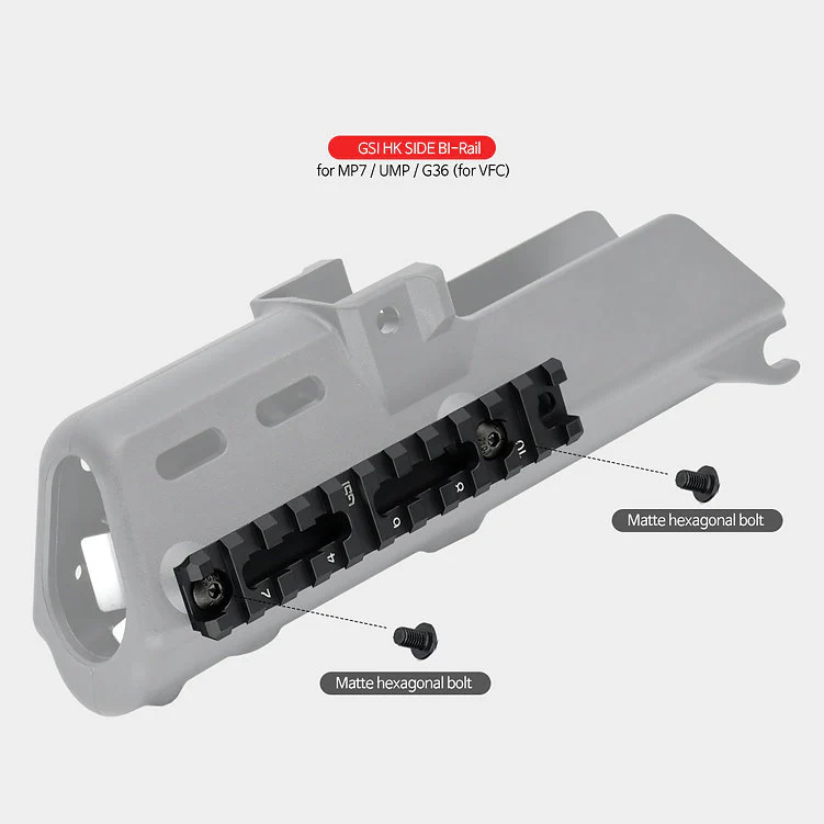 GSI Side BI-Rail for VFC G36C/MP7A1/UMP - Image 5