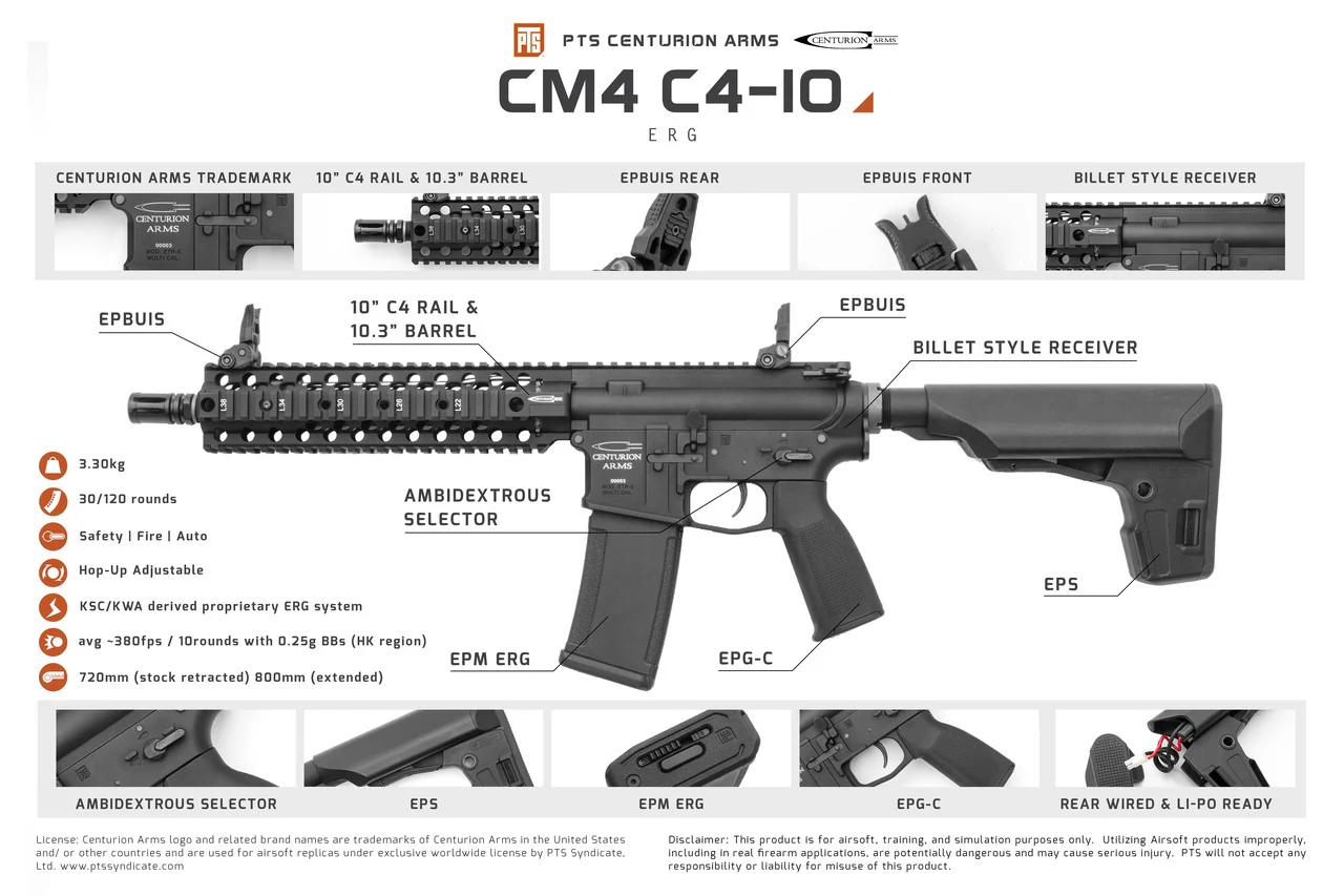 PTS Centurion Arms CM4 C4-10 ERG - Image 18