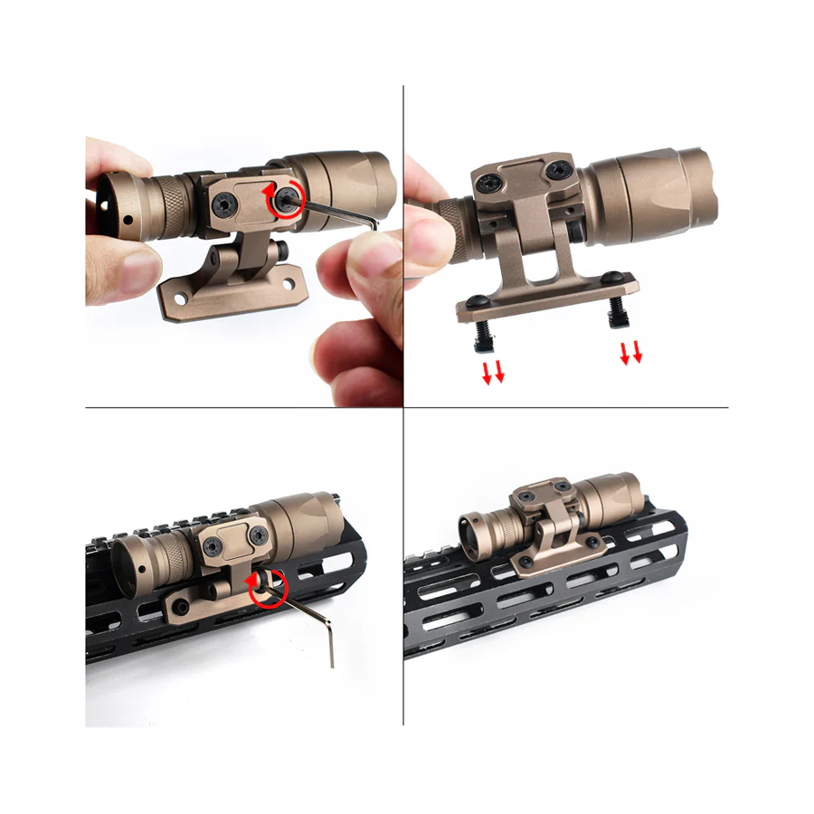 SWVL KeyMod & M-LOK Flashlight Base for M300 & M600 - Image 7